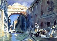 (image for) Handmade oil painting Copy paintings of famous artists John Singer Sargenti's art Bridge of Sighs 190